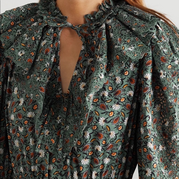 NWT Ulla Johnson Odile dress in Dragonfly green, size 2 - Picture 4 of 7